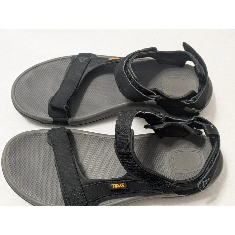 Teva Meacham Hiking Sandals Men's Black Open Toe Size 12